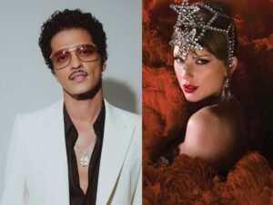 Bruno Mars reage após ser acusado de curtir post que chama Taylor Swift de “sem talento” 